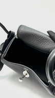 Preowned. Hermes Mini Lindy Noir Togo PHW. WTI324HY|9247