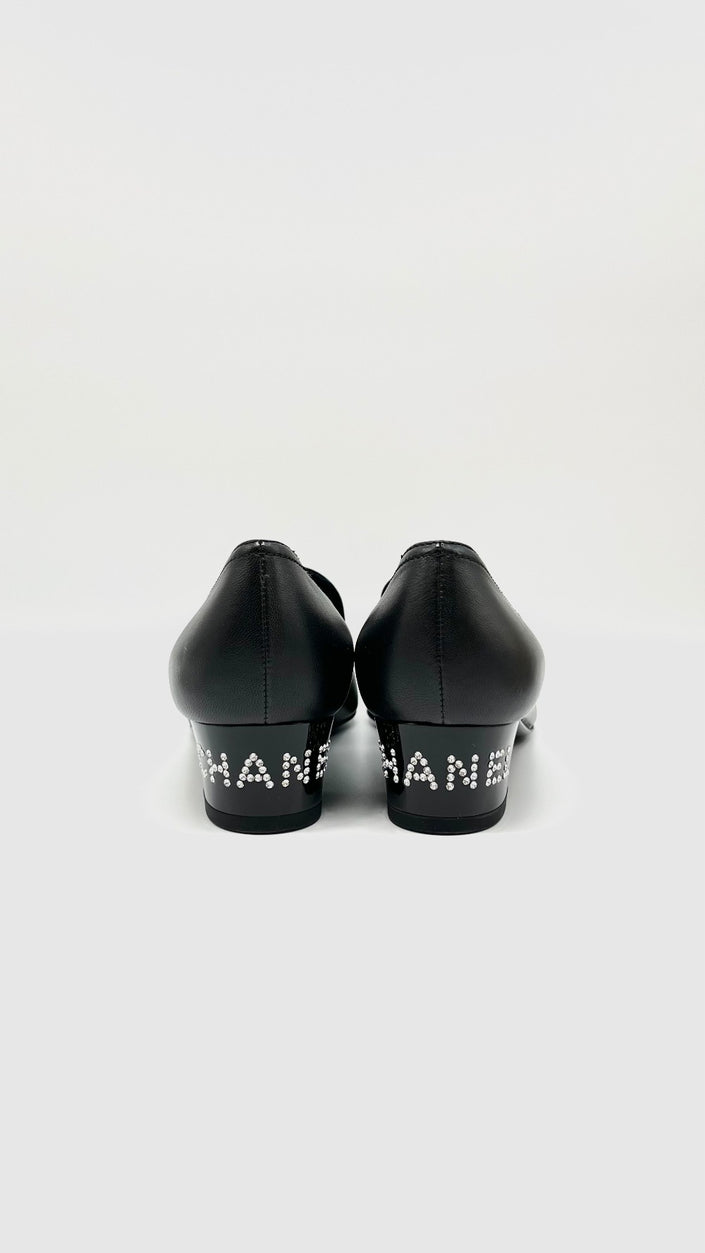 Brand New. Chanel Slip On Black. 36.5|9667