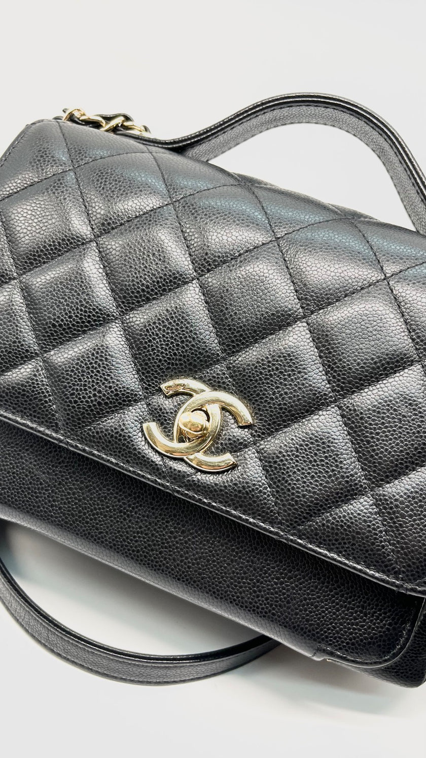 Preowned. Chanel Business Affinity Small Black GHW. UPEEN8GC|13828