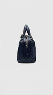 Brand New. Chanel 25 Bowler Caviar Blue SHW. C1PA750L|16538