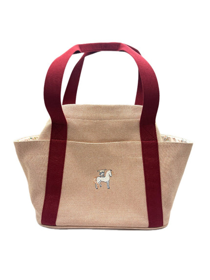 Like New. Hermes H Canvas Cabriole Nappy Bag Terracotta|17296