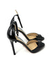 Brand New. Prada Open Toe Heels Black Patent. 37|7420