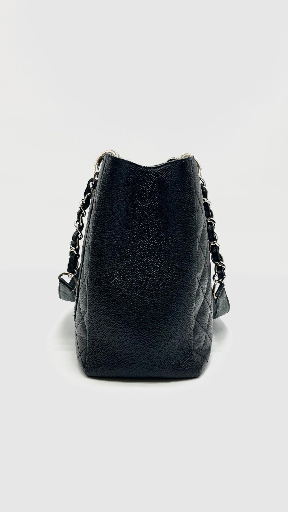 Preowned. Chanel GST Black Caviar SHW. 18320728|16038