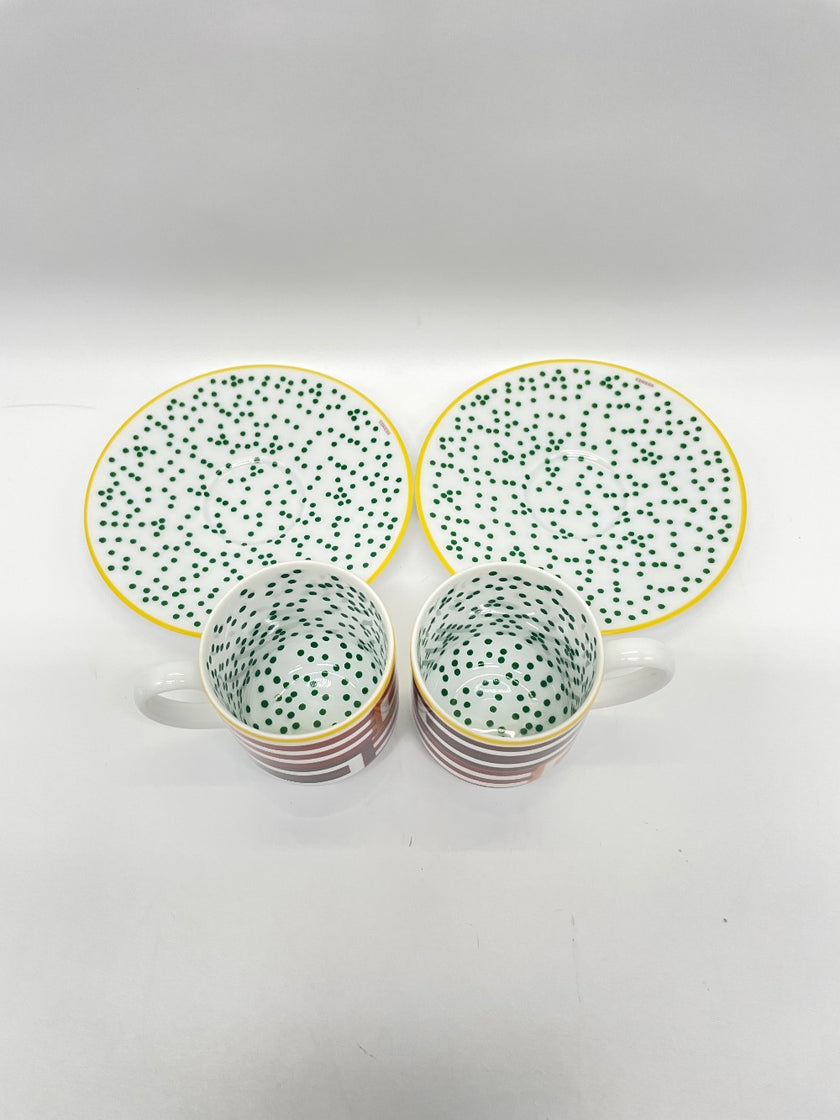 Brand New. Hermes Hippomobile Coffee Set|13180