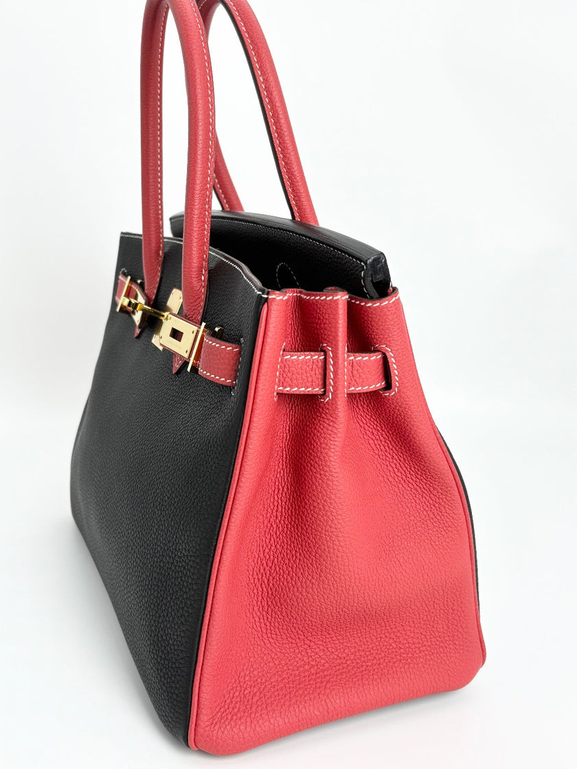 Preowned. Hermes Birkin 30 HSS Black/Jaipur. TGA002GW|3464