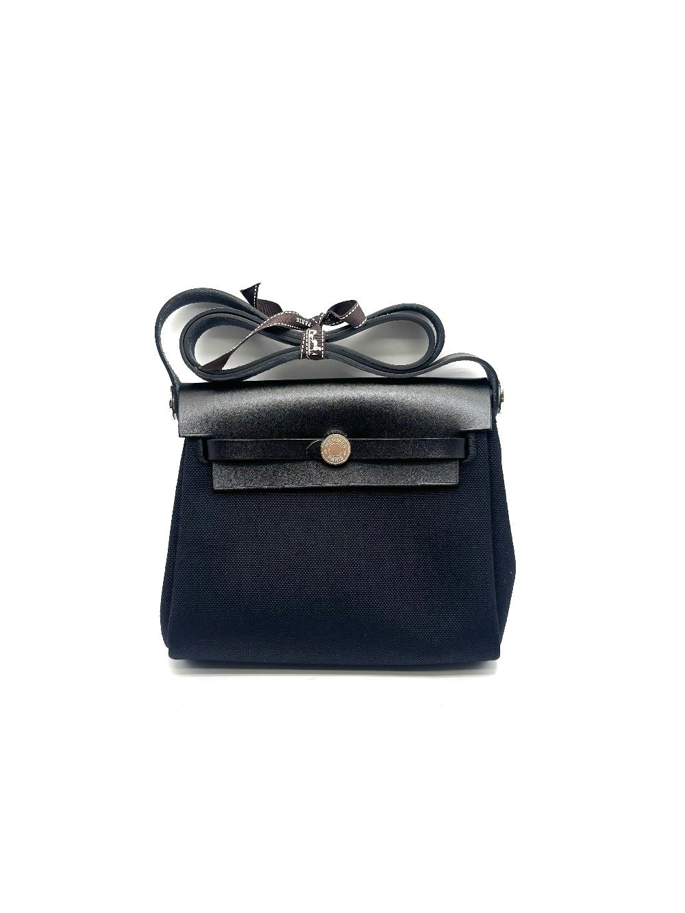 Brand New. Hermes Mini Herbag Black PHW. GUB006ZC|17909