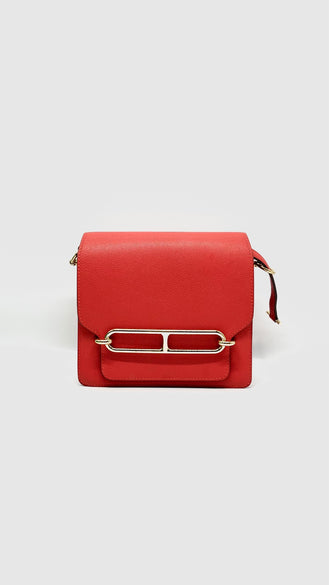 Like New. Hermes Roulis 18 Rouge Tomate Evercolor GHW. XST 010 PI|12050