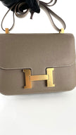 Brand New. Hermes Constance 24 Etoupe GHW Epsom. BCT387UK|4828