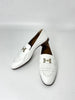 Brand New. Hermes Royal Loafers Blanc PHW. 38.5|7350