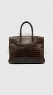 Preowned. Hermes Birkin 30 Havane Crocodile Niloticus. G2931.Z|11551