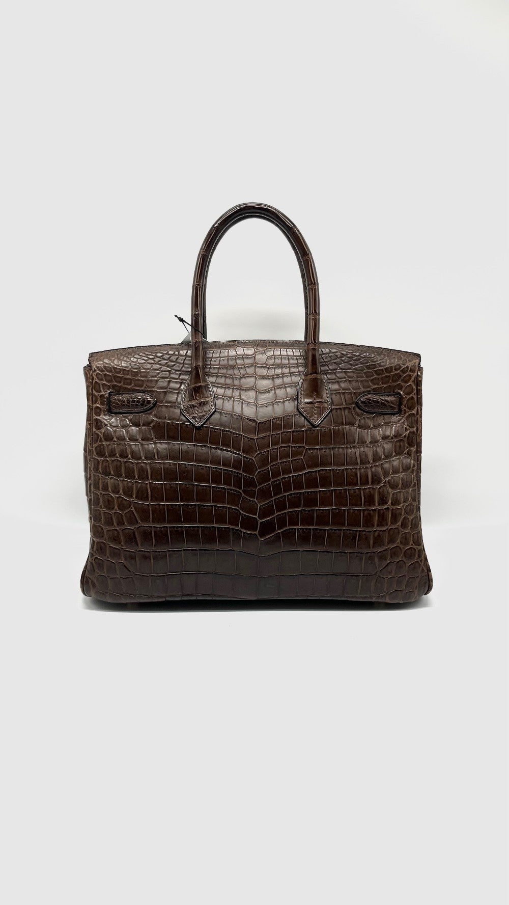 Preowned. Hermes Birkin 30 Havane Crocodile Niloticus. G2931.Z|11551