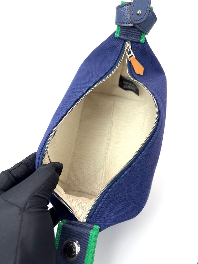 [SALE] Preowned. Hermes Bride A Brac PM Blue|8011