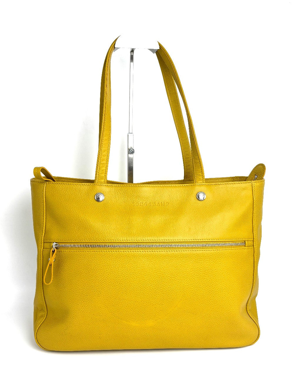 Preowned. Longchamp Tote Yellow|11829