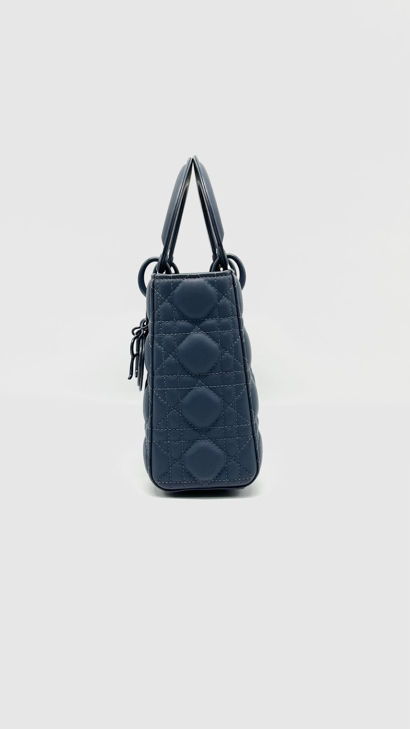 Preowned. Dior Small My ABCDior Lady Dior Pale Blue Ultra Matte. M0538IlOI|13580