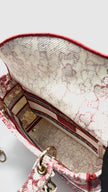 Preowned. Lady Dior Medium Royaume d'Amour Red Canvas. 50MA0261|13864
