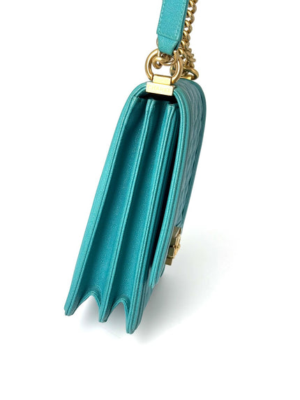 Preowned. Chanel North South Leboy Turquoise GHW. 28145395|8048