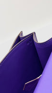 Preowned. Hermes Constance 24 Ultra Violet Epsom PHW. P Square X03|9313