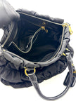 Preowned. Prada Gaufre Black Nylon|17643