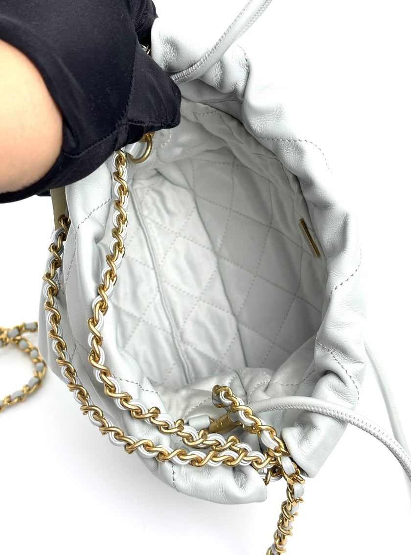 Brand New. Chanel C22 Mini Gray. X2TK5AEC|4088