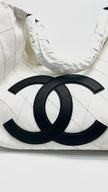 Brand New. Chanel Small Shopping Tote Denim Bag GHW. TNG85AG7|16748