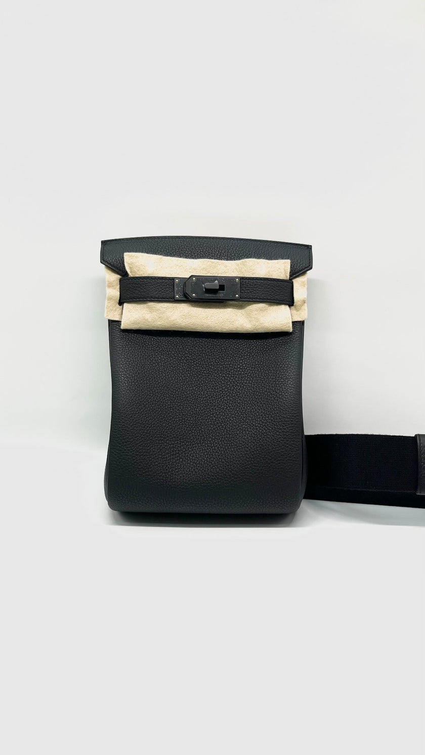 Brand New. Hermes Hac A Dos So Black Togo. KBY640GC|7966