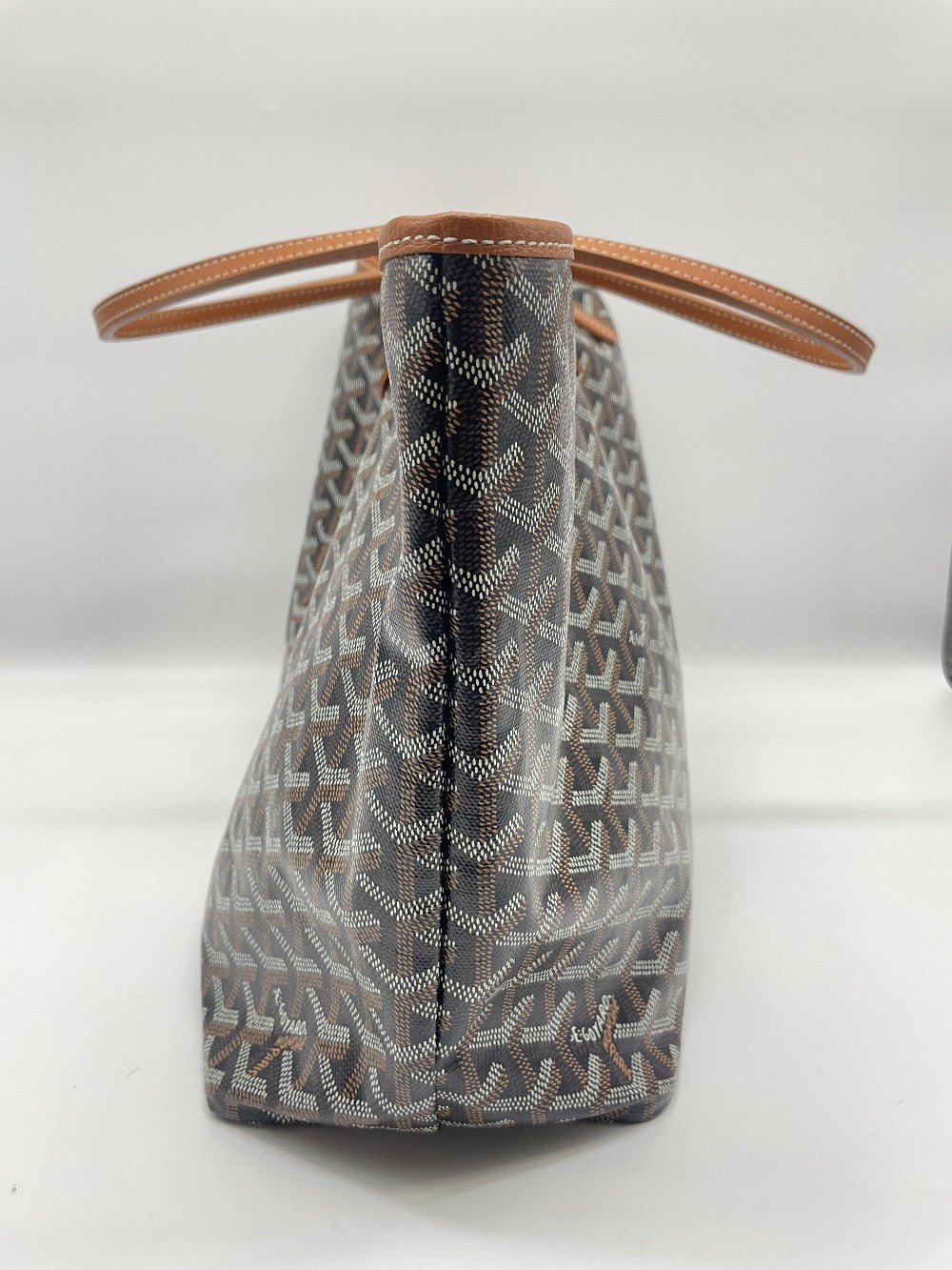 Unused. Goyard St. Louis PM Black/Tan. CHN020238|10079