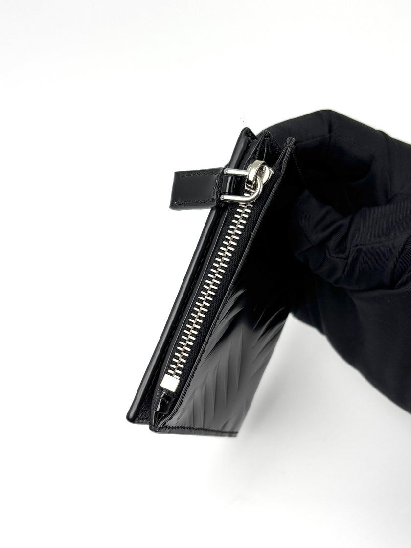 Brand New. Prada Bifold Wallet Black Calfskin|7207