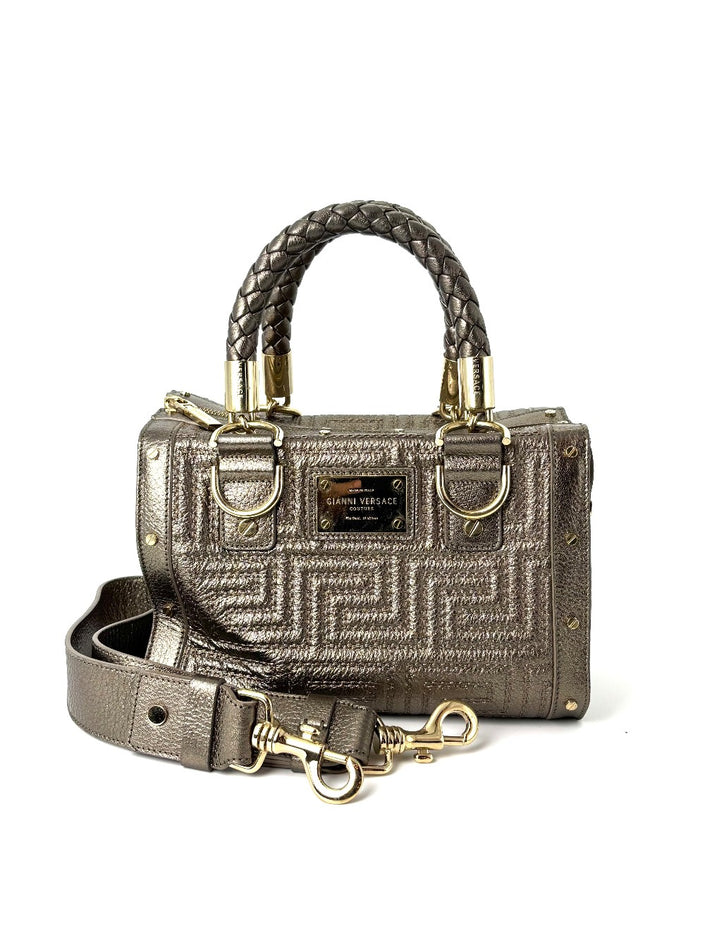 Preowned. Versace Two Way Metallic Gray|5996