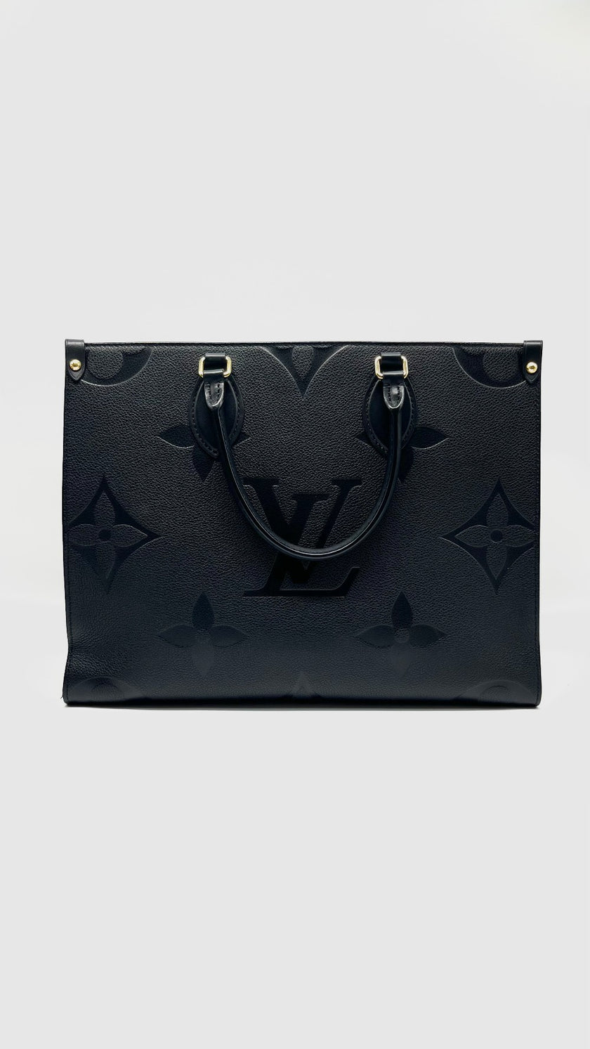 Preowned. LV On The Go MM Black Empriente. MCHIP|8563