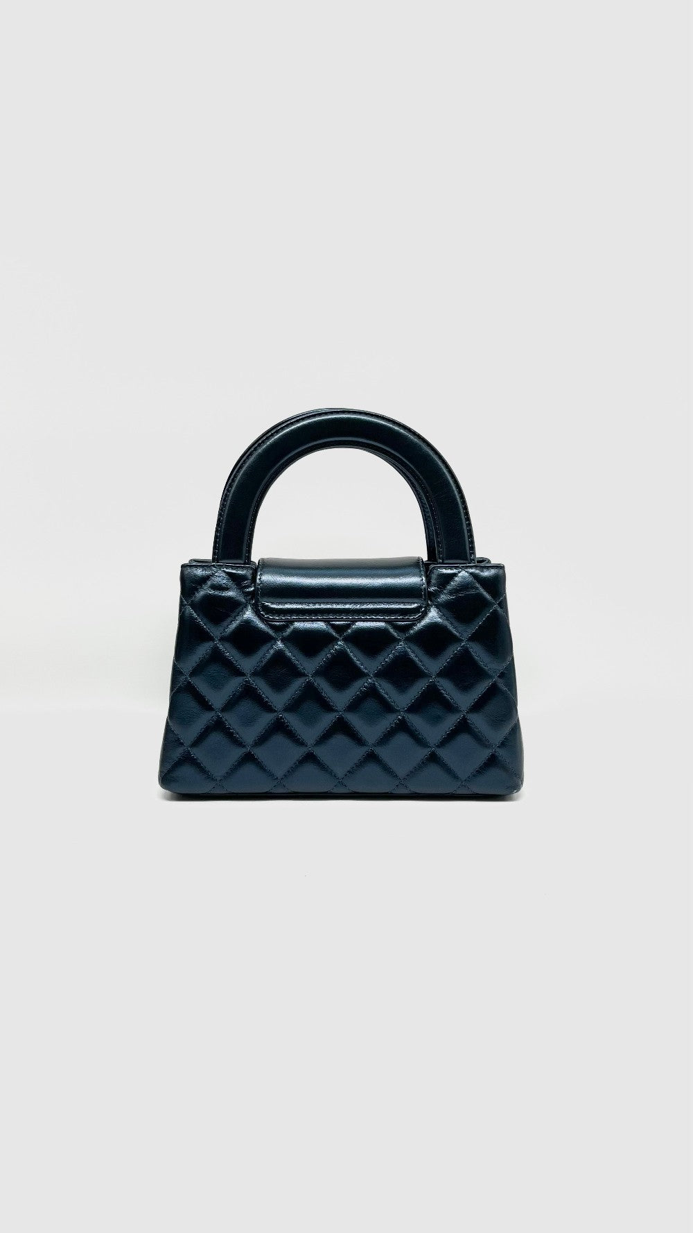 Brand New. Chanel Mini Kelly Blue Marine Lambskin GHW. ENN65939|11653