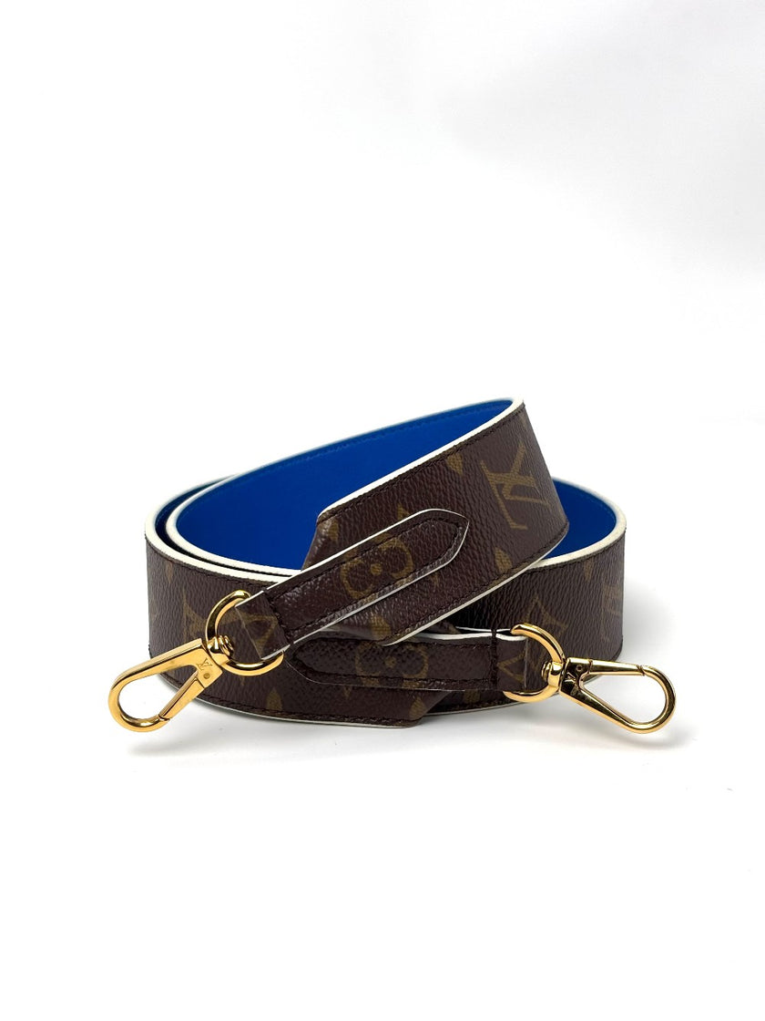 Preowned. LV Strap Mono/Blue|6710