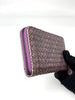 Preowned. Bottega Zip Long Wallet Metallic|7048