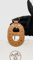 Brand New. Hermes Horn Necklace Gold w/ Studs|9355