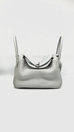 Preowned. Hermes Lindy 26 Blue Pale Clemence PHW. UBY169CZ|10159