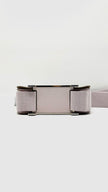 Preowned. Hermes Geta Mauve Pale/Chai Chevre PHW. BPU009NI|8264