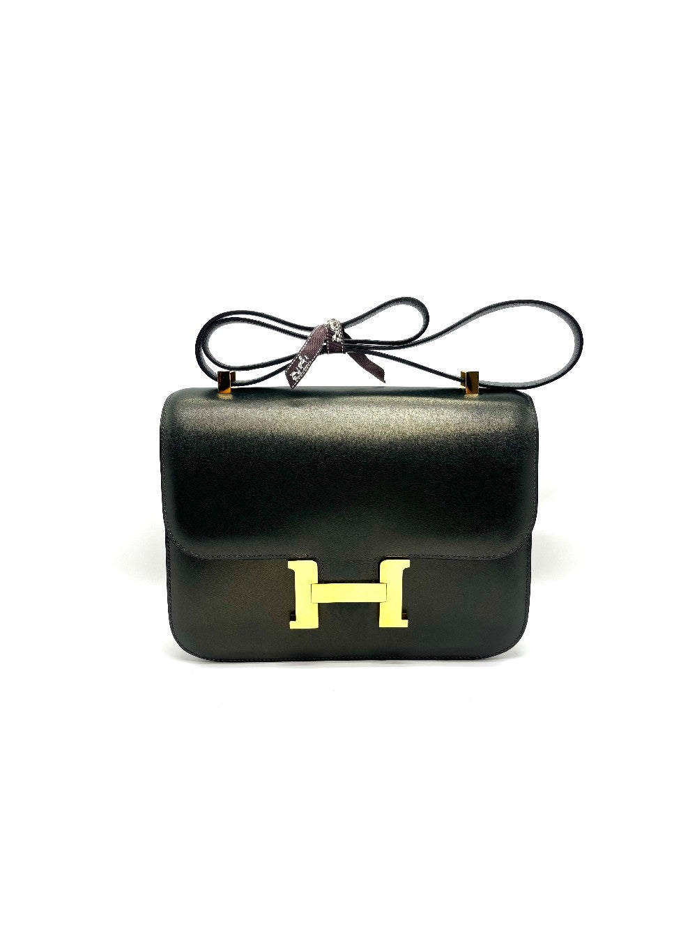 Preowned. Hermes Constance 23 Vert Anglais Boxcalf GHW. D43|17440