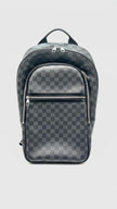 Preowned. LV Michael Backpack Graphite Black. Microchip|13473