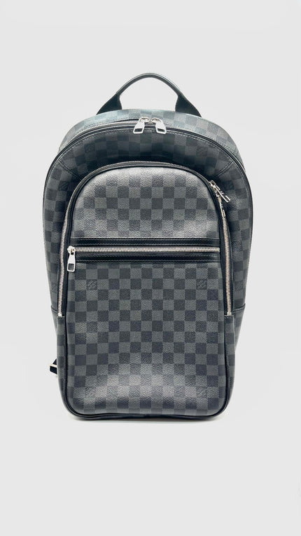 Preowned. LV Michael Backpack Graphite Black. Microchip|13473