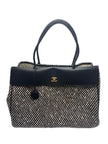 Brand New. Chanel XXL Urban Essential Shopping Tote Black Calfskin/Multi Tweed GHW. XAJLP0T8|17112
