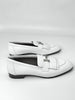 Brand New. Hermes Royal Loafers Blanc PHW. 38.5|7353
