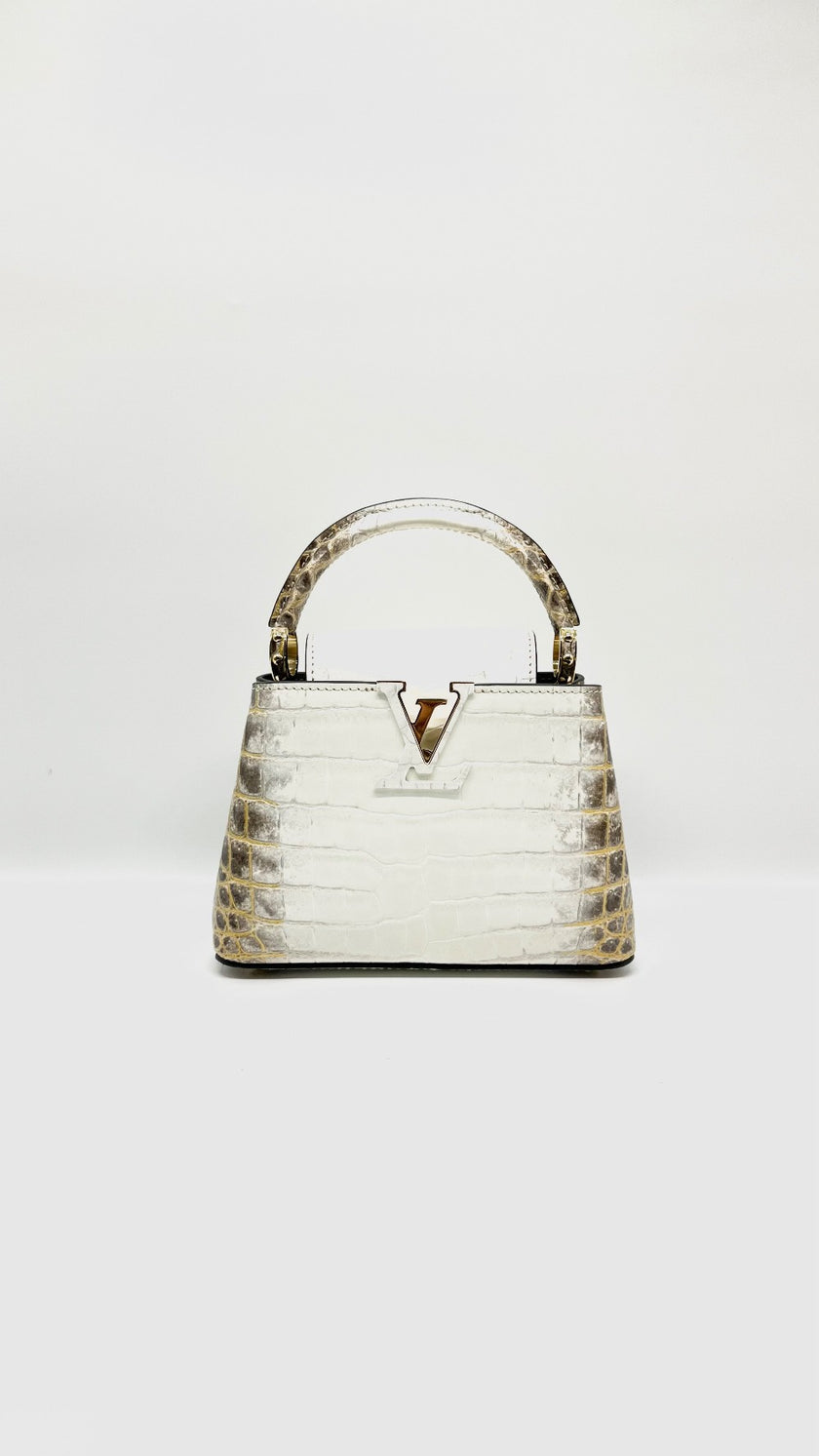 Preowned. LV Capucines Mini Himalayan GHW. Microchip|13819