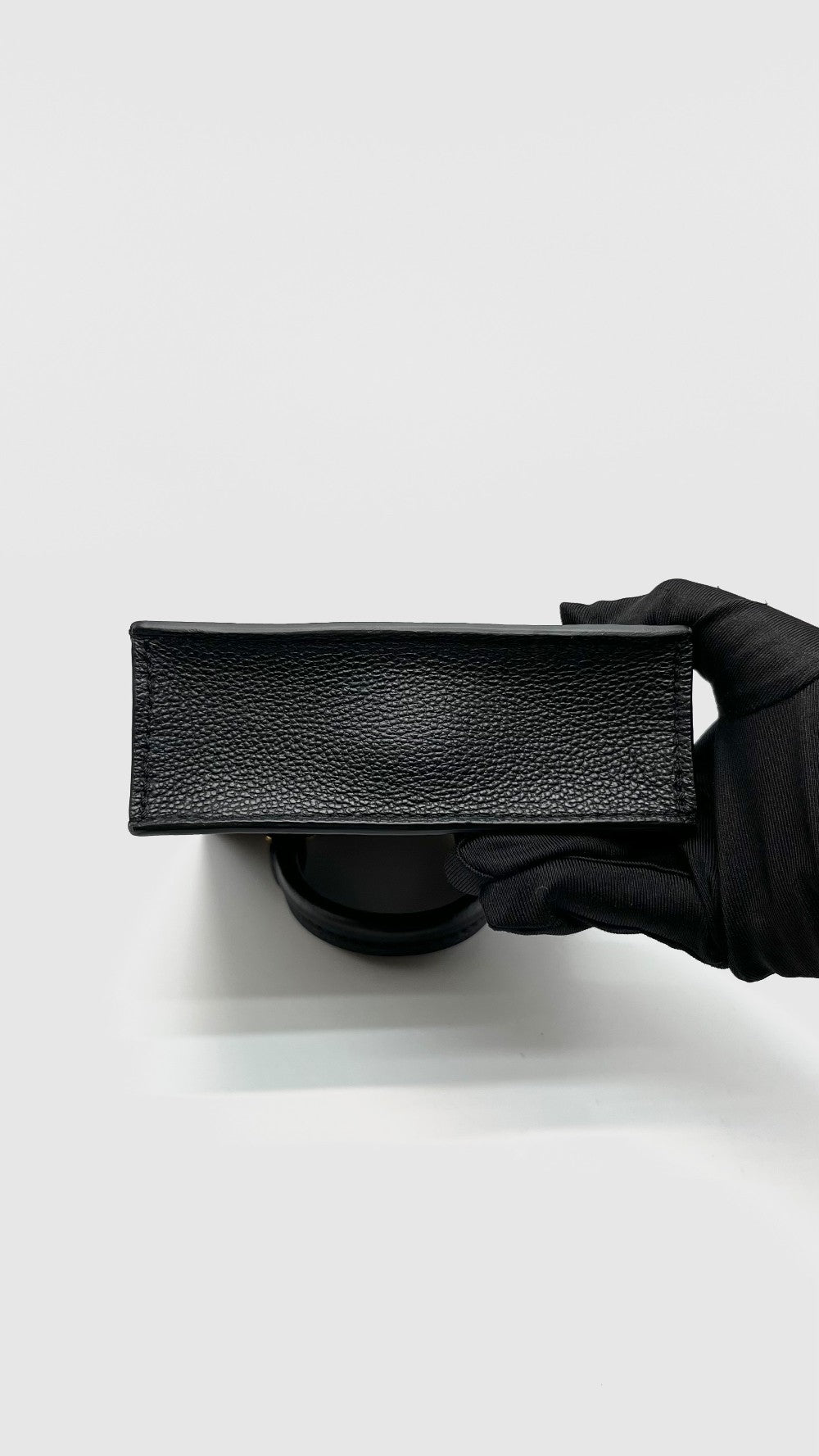 Like New. LV Sac Plat Petite Black Empreinte. Microchip|16509