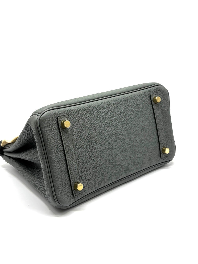 Brand New. Hermes Birkin 25 Vert Amande Togo GHW. KCT389DB|8841