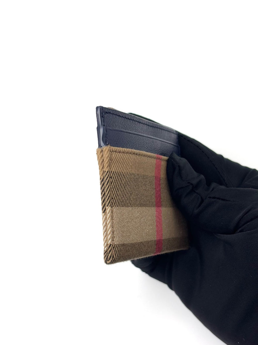 [SALE] Brand New. Burberry Card Holder Canvass Blue|6784