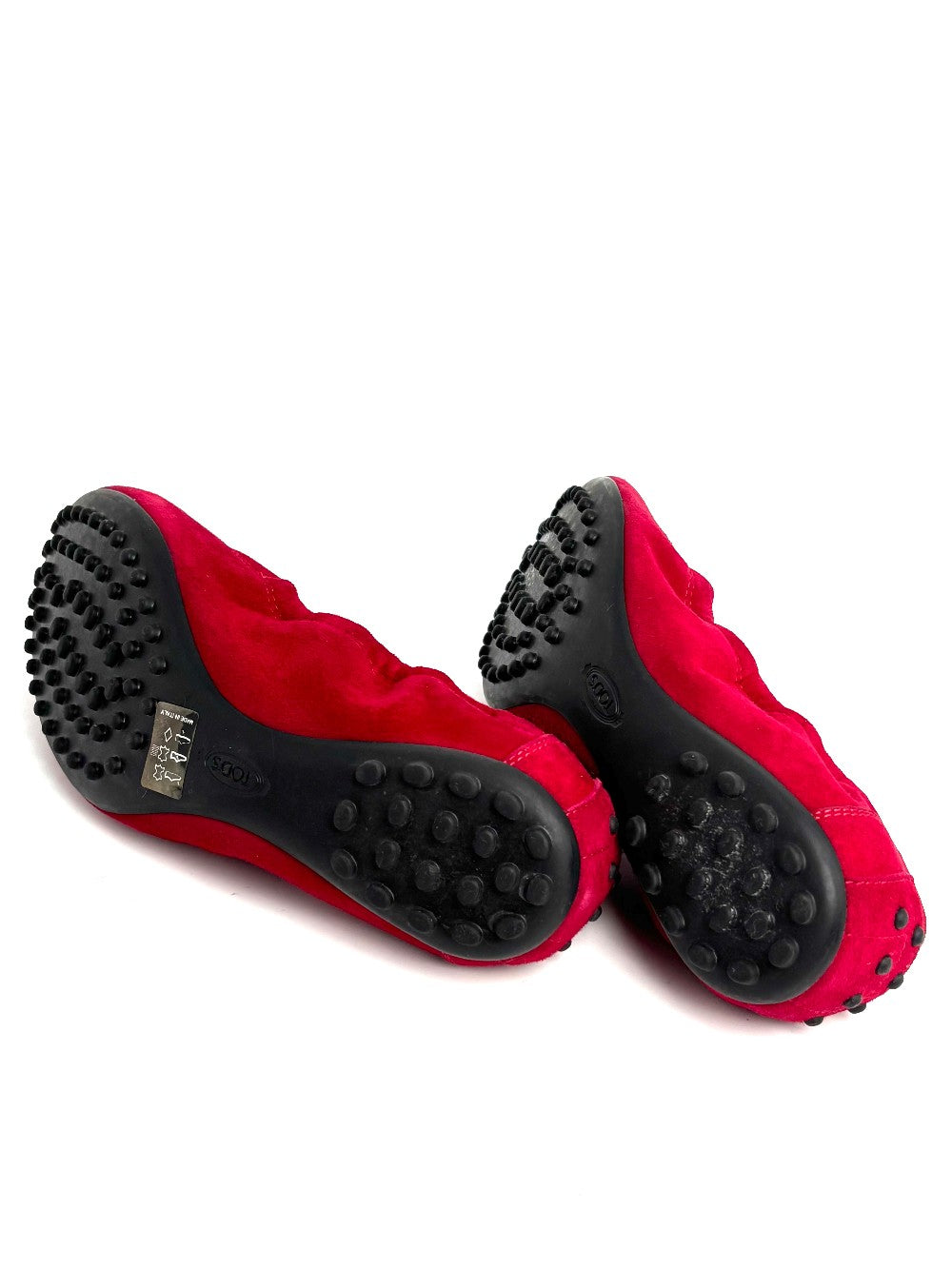 Preowned. Tods Dolls Shoes Red. 38.5|12827