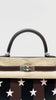 Brand New. Hermes Kelly 25 Casaque Etoilee Rouge Sellier/Noir/Rose Darling PHW. WHT319BI|10213