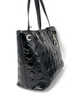 [SALE] Preowned. Dior Panarea Cannage Tote Patent SHW. 01BO0190|11180