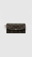 Preowned. LV Emilie Long Wallet Monogram Canvas. Microchip|11314