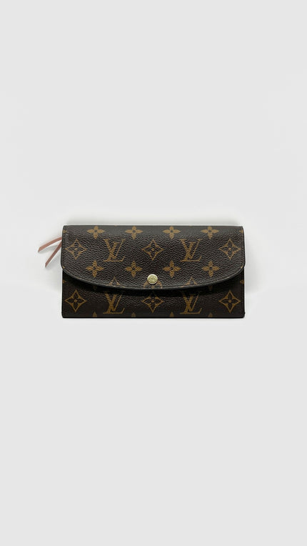 Preowned. LV Emilie Long Wallet Monogram Canvas. Microchip|11314
