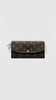 Preowned. LV Emilie Long Wallet Monogram Canvas. Microchip|11314